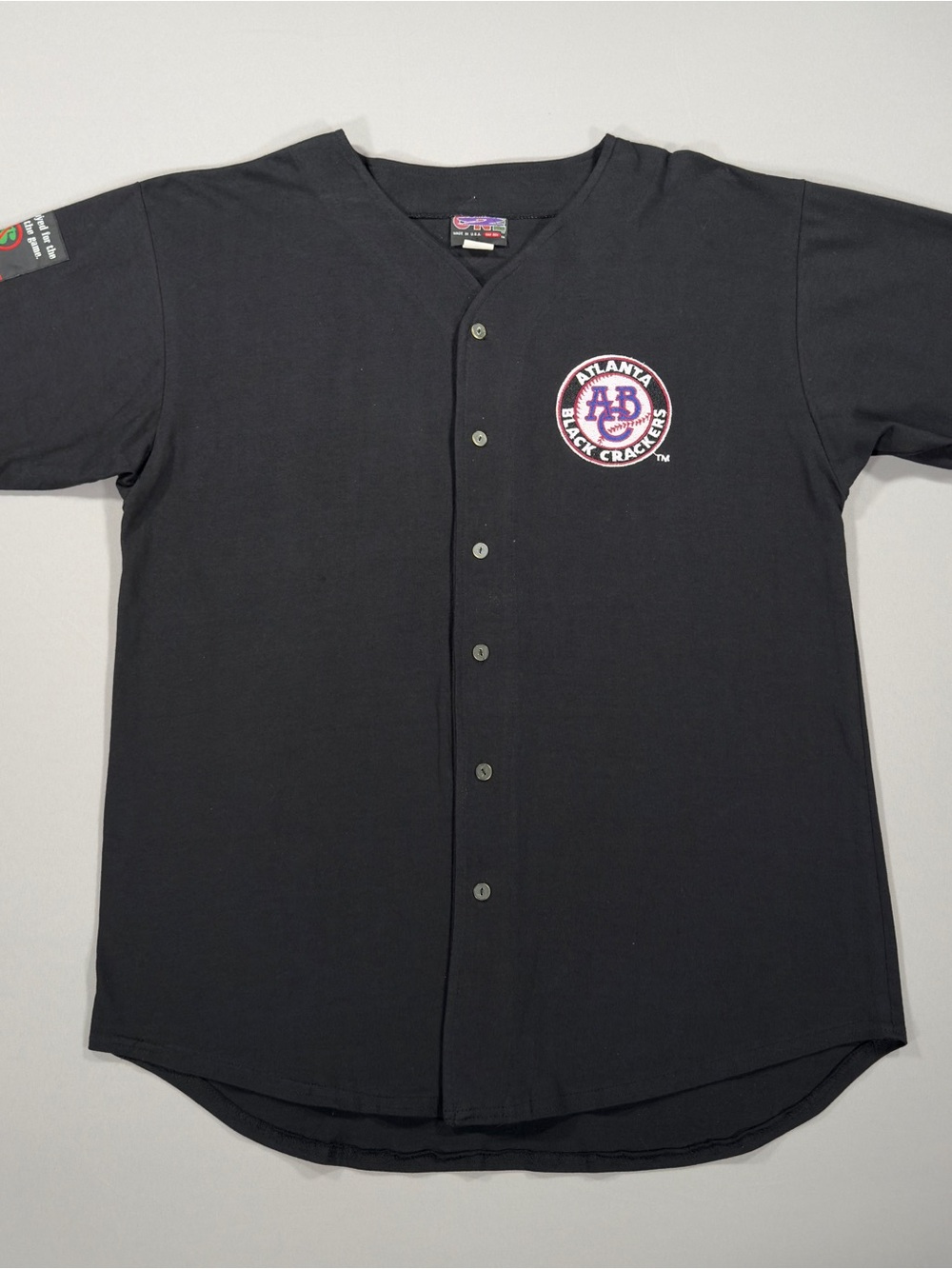 Vtg Atlanta Black Crackers Jersey XL Negro Leagues Baseball Museum NLBM